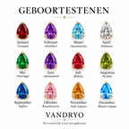 Alina – Naamketting met geboortesteen
