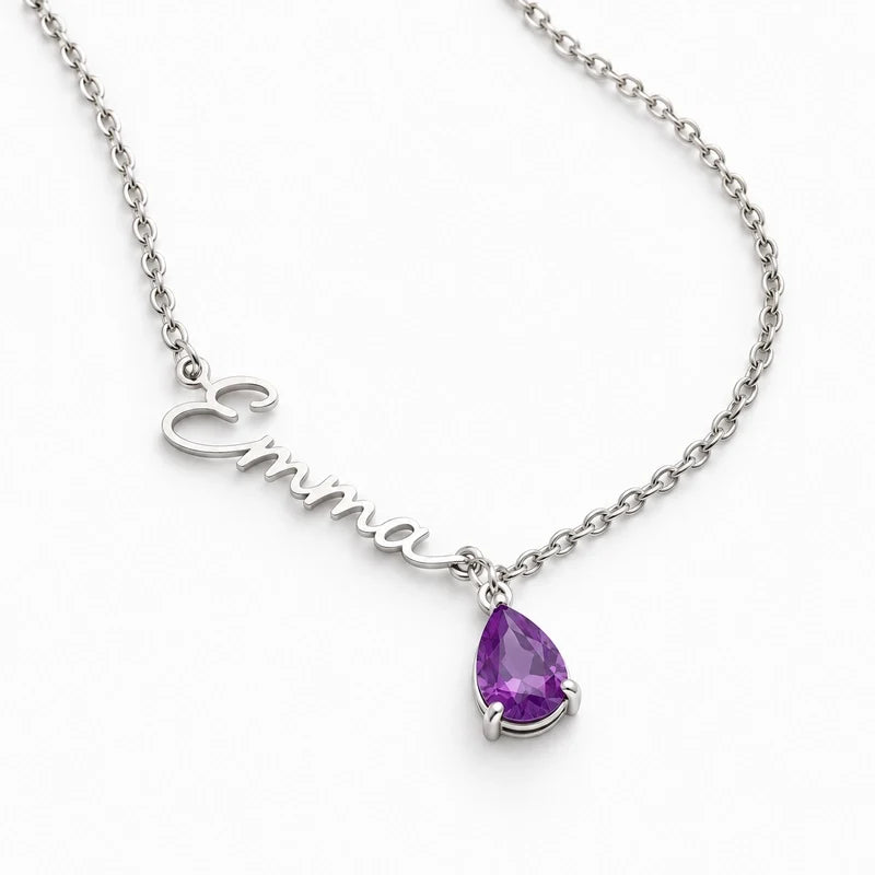 Alina naamketting met geboortesteen – foto 7