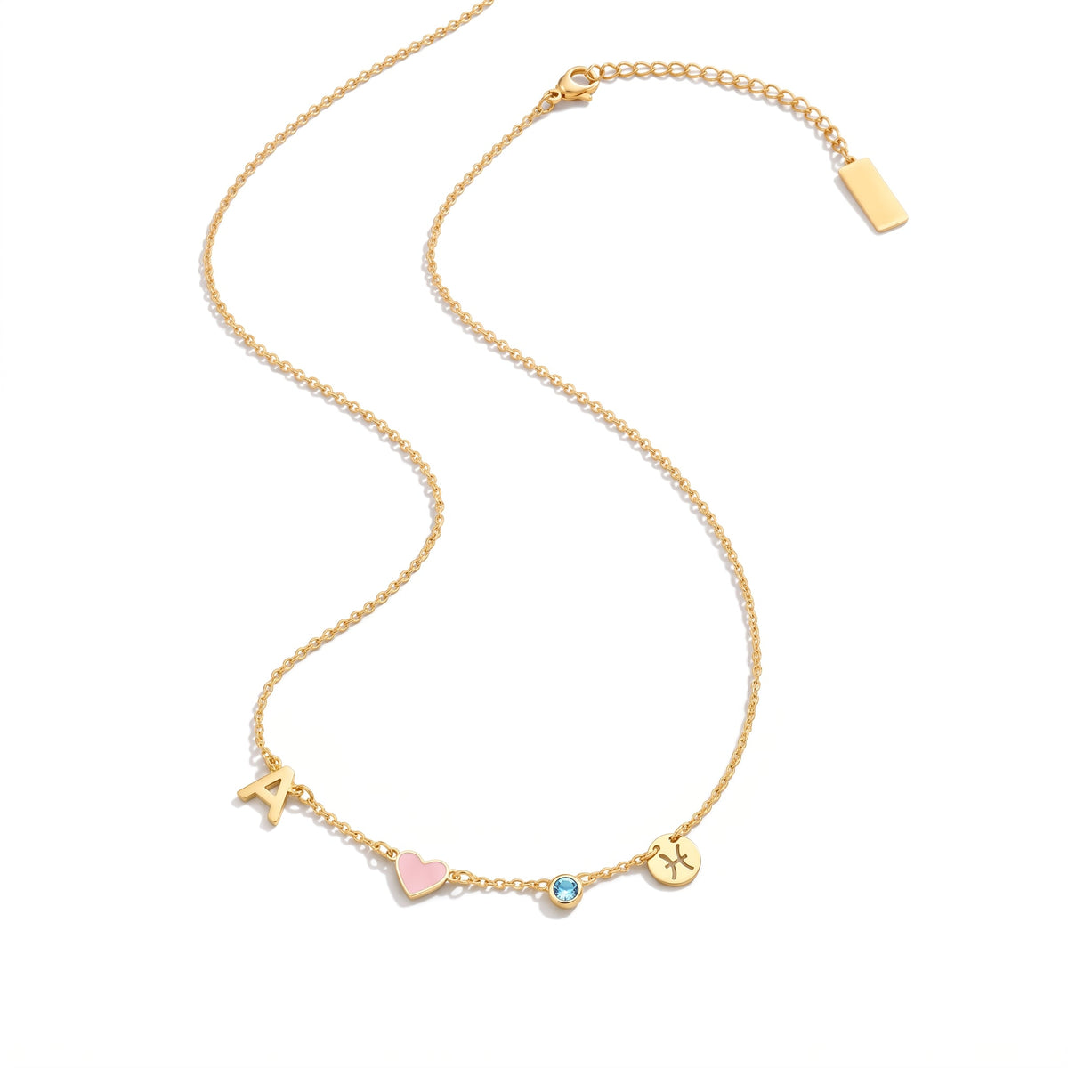 Mira gepersonaliseerde ketting met bedels – foto 4