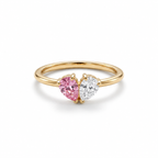 Elara ring met twee geboortestenen – foto 1