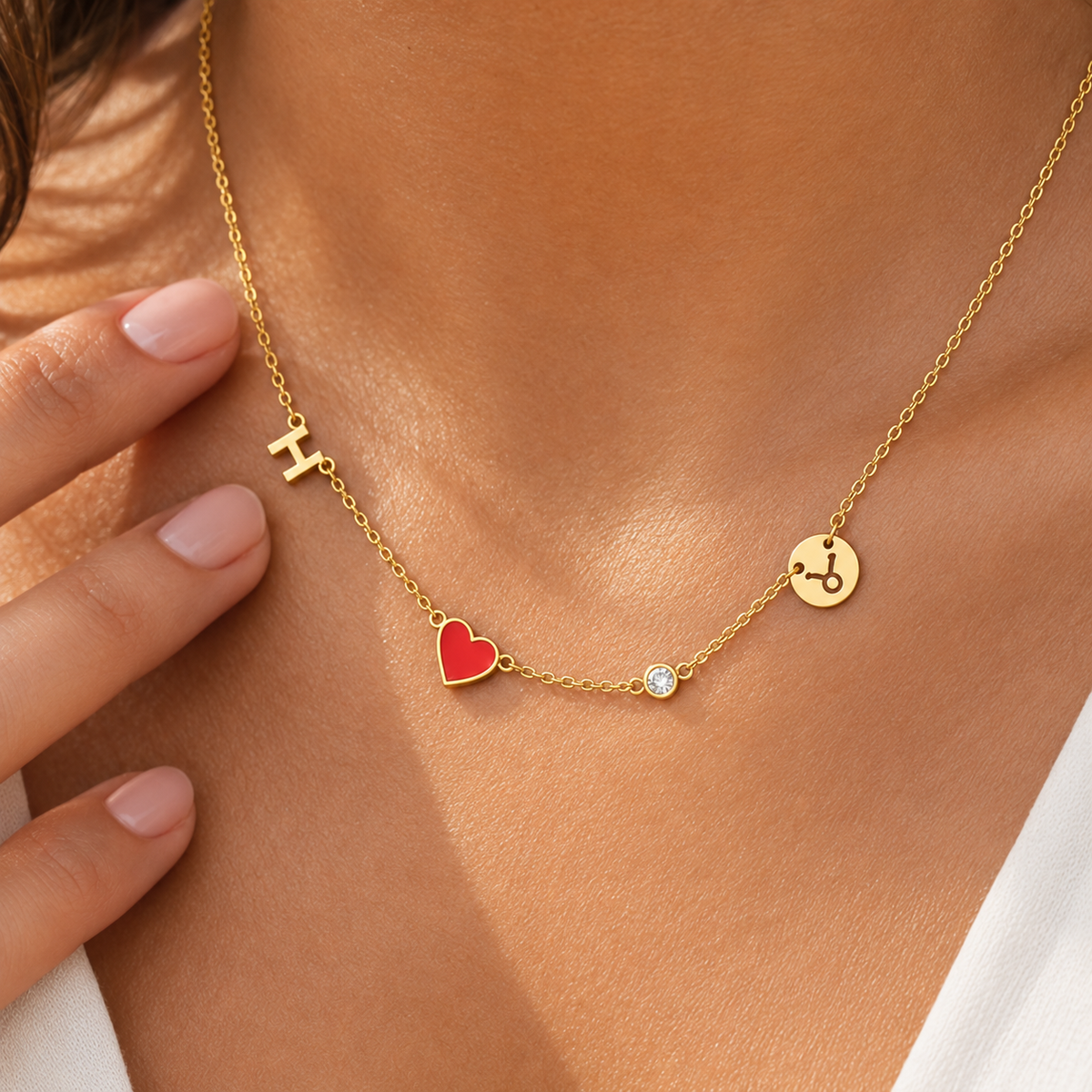 Mira gepersonaliseerde ketting met bedels – foto 5