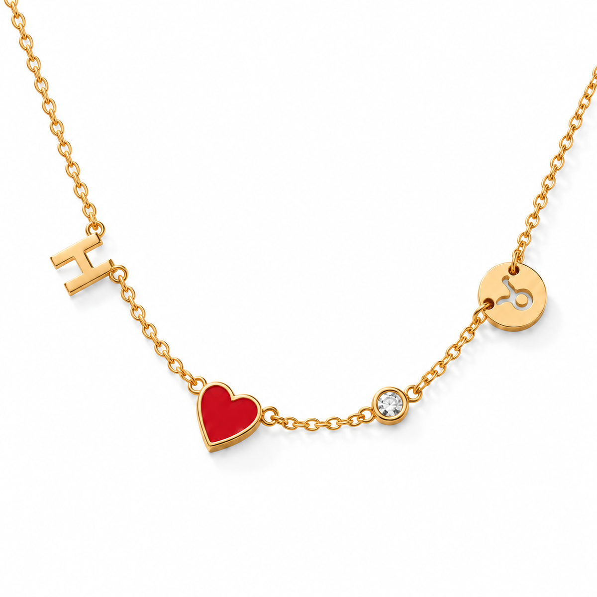 Mira gepersonaliseerde ketting met bedels – foto 1