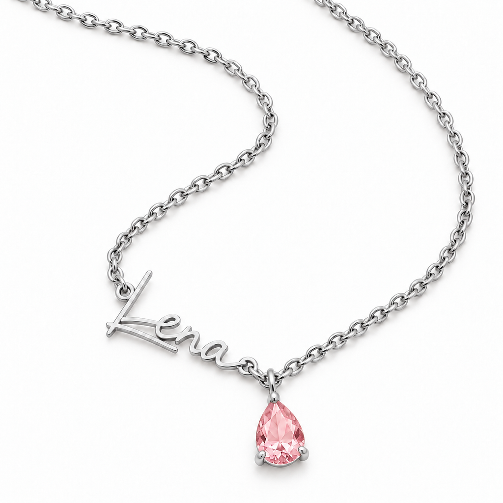 Alina naamketting met geboortesteen – foto 13