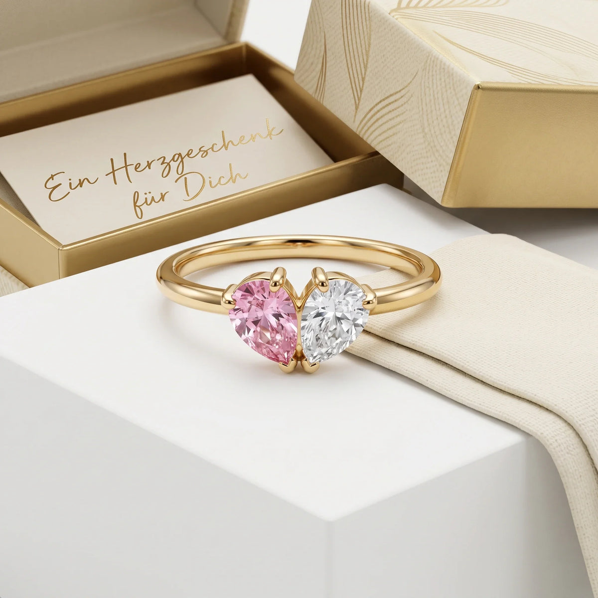 Elara ring met twee geboortestenen – foto 7